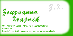 zsuzsanna krajnik business card